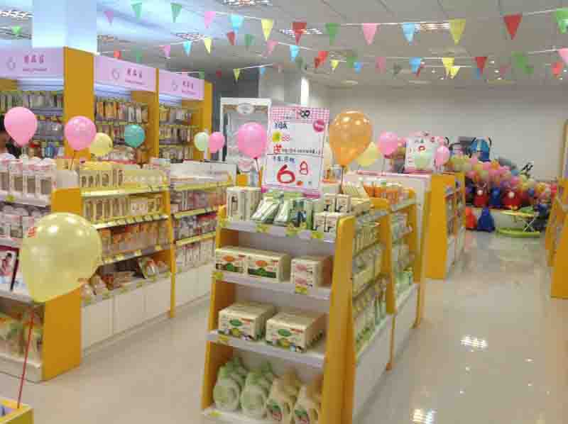 成都嬰幼兒用品店展示柜臺(tái) 工廠量身定制，打造品牌專屬形象